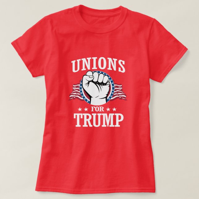 CAMISETA UNIONES PARA TRUMP (Diseño del anverso)