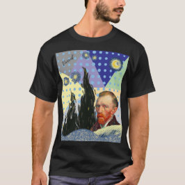 Camiseta Unique Artistic Design Modern Starry Night 
