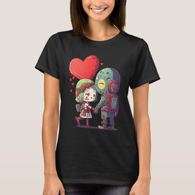 Camiseta Unique Cute Zombie Valentines Day  1 (Anverso)