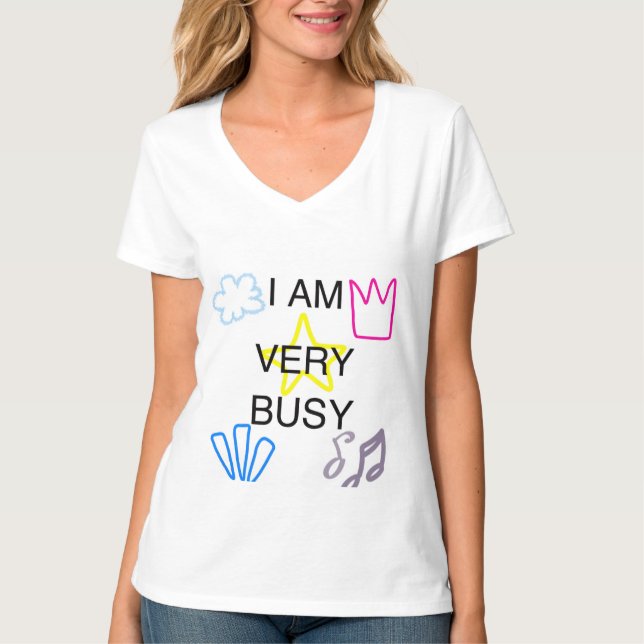 Camiseta Unique Designs Iam Very Busy (Anverso)
