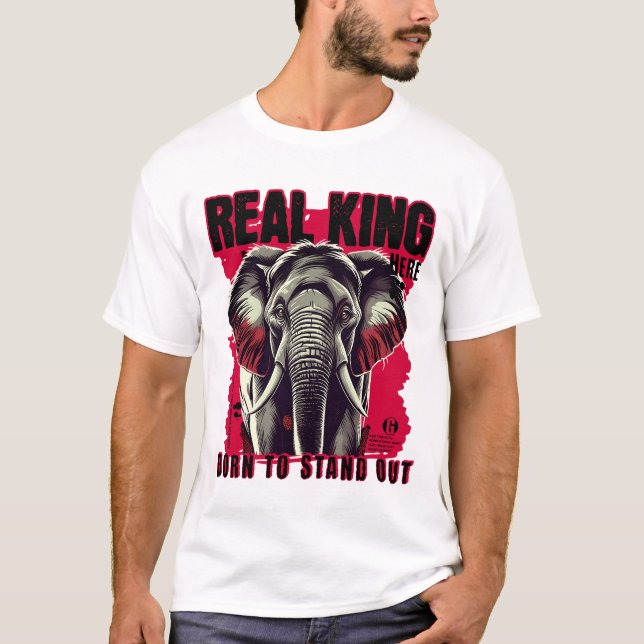 Camiseta Unique Elephant Motivational and Inspiring Design (Anverso)