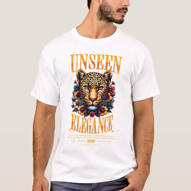 Camiseta Unique Stylish Leophard Elegant Urban Art Design (Anverso)