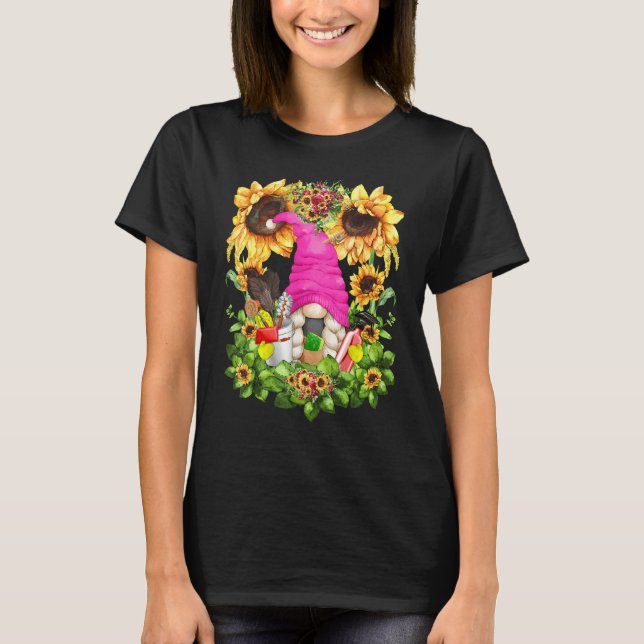 Camiseta Unique Sunflower Mom Gnome Graphic For Women Clean (Anverso)