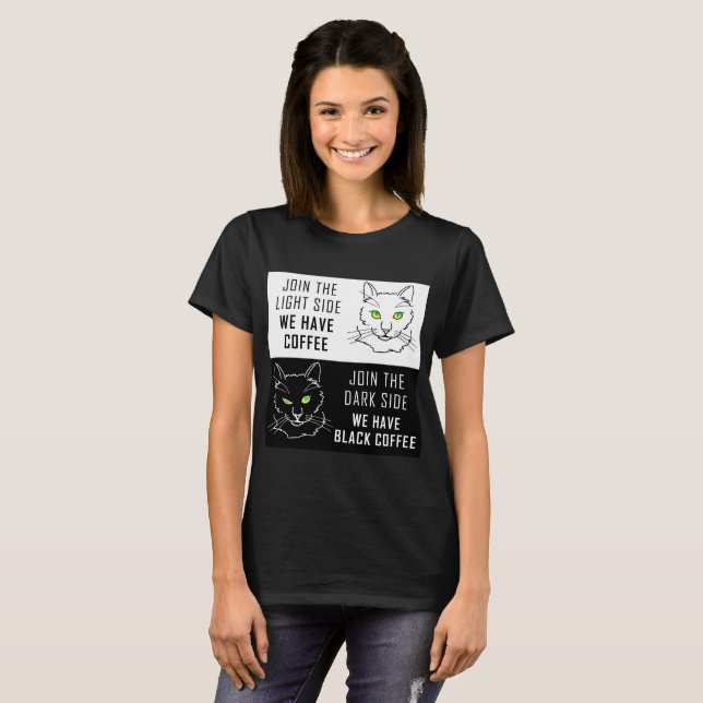 Camiseta Unirse al lado oscuro y claro (Anverso completo)