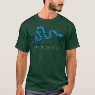 Camiseta Unirse o morir en azul
