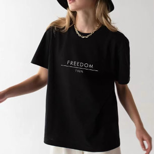 Camiseta unisex 100% de libertad