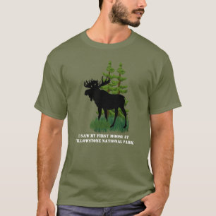 Camiseta Unisex Amante de los Alces en el Parque Y