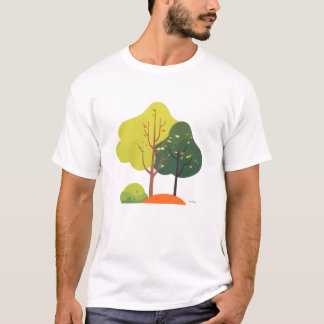 Camiseta Unisex Árbol de la Naturaleza Minimalista