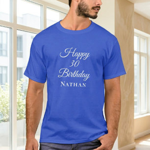 Camiseta Unisex Azul Real Personalizada - Personal