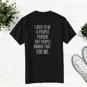 Camiseta Unisex Black T-Shirt with Quote for Disappointed