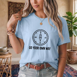 Camiseta Unisex Cita de Dirección de Brújula Vinta