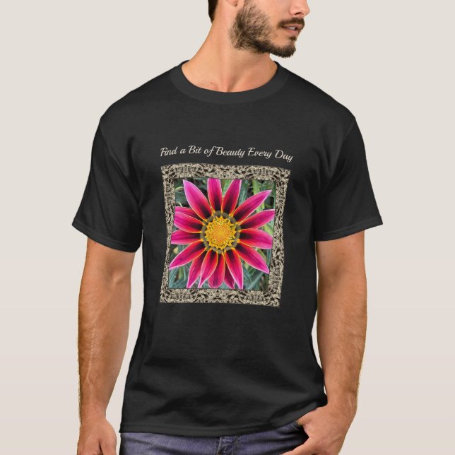Camiseta Unisex con brillante Gazania (Anverso)