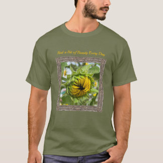 Camiseta Unisex con girasol incipiente