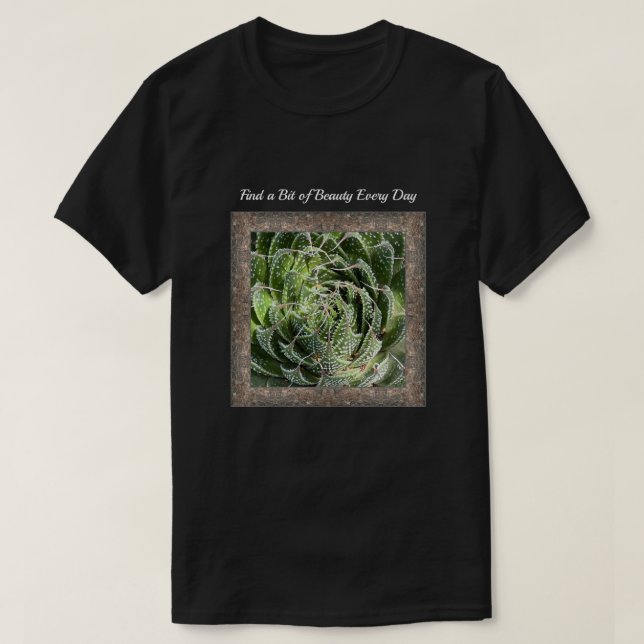 Camiseta Unisex con planta Lace Aloe (Diseño del anverso)