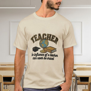 Camiseta Unisex Cotton T-Shirt with Phrase for Teacher