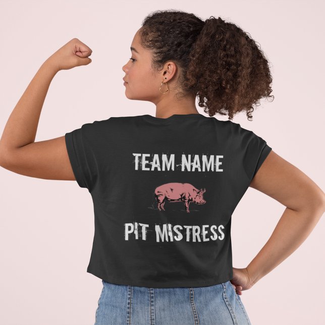 Camiseta Unisex Custom BBQ Team Pit Mistress t-shirt (Subido por el creador)