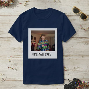 Camiseta Unisex Custom Vintage Photo And Year Shirt