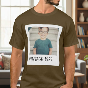 Camiseta Unisex Custom Vintage Photo And Year Shirt