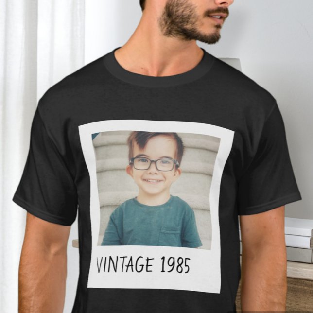 Camiseta Unisex Custom Vintage Photo And Year Shirt  (Subido por el creador)