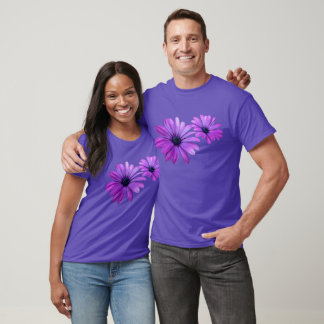 Camiseta Unisex Daisy Flor Morada