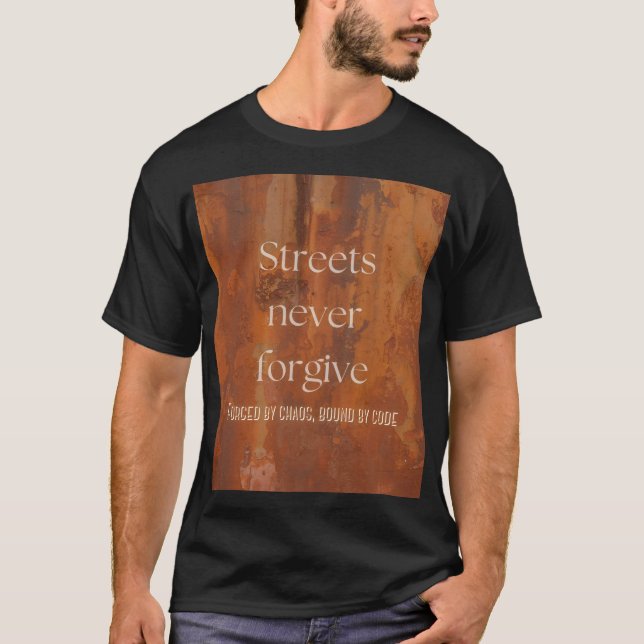 Camiseta unisex de calle underground negra (Anverso)