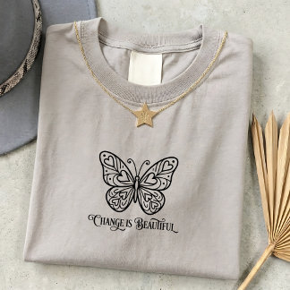 Camiseta Unisex de Cita de Mariposa Pequeña Vibran