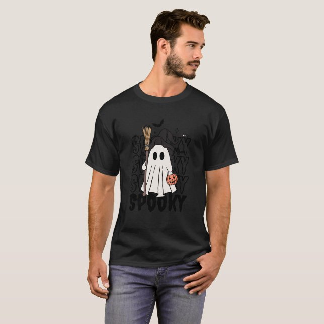 Camiseta Unisex de Halloween: Fantasma Adorable –  (Anverso completo)
