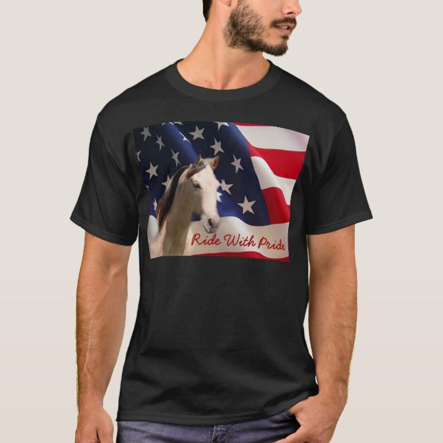 Camiseta unisex de la bandera americana del (Anverso)