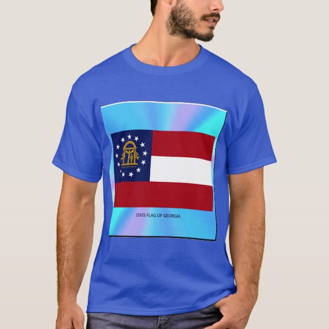 Camiseta Unisex de la bandera del estado de Georgia (Anverso)