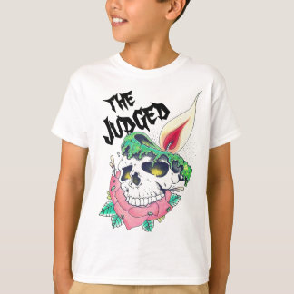 camiseta unisex de los niños de la vela del cráneo