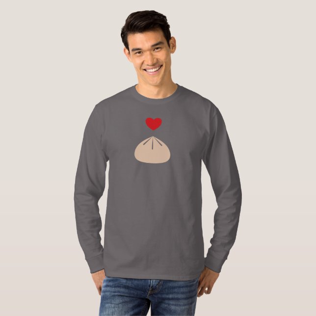 Camiseta Unisex de Manga Larga Dumpling Love (Anverso completo)