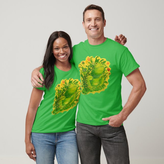 Camiseta Unisex de pintura de pintura de escarcha verde sua (Unisexo)