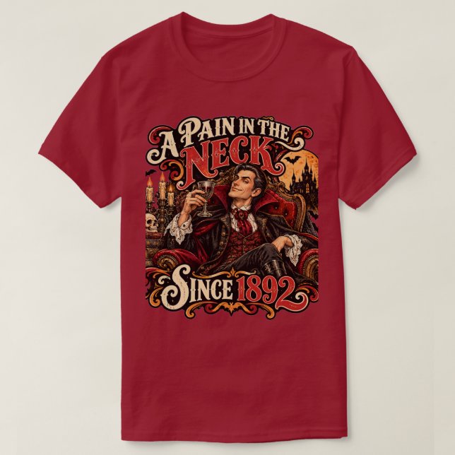 Camiseta unisex de vampiro (Diseño del anverso)