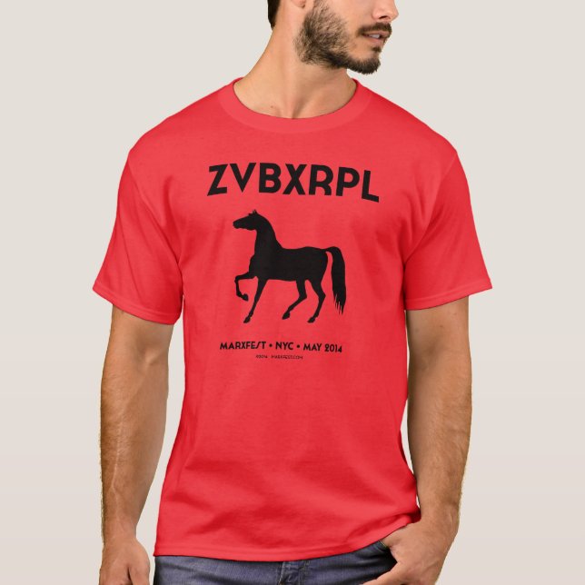 Camiseta unisex de ZVBXRPL (roja) (Anverso)