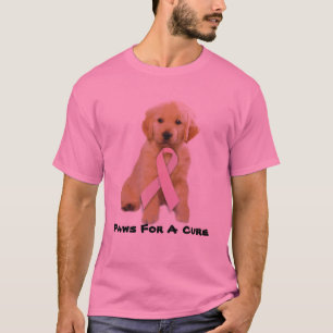 Camiseta unisex del cáncer de pecho del golden