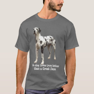 Camiseta unisex del Harlequin de great dane