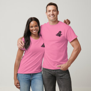 Camiseta (unisex) del rosa del teñido anudado