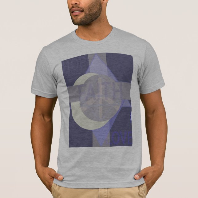 Camiseta unisex del tamaño extra grande del amor (Anverso)