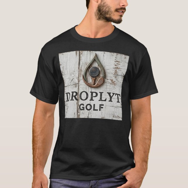 Camiseta Unisex Droplyt Golf Signature Design (Anverso)