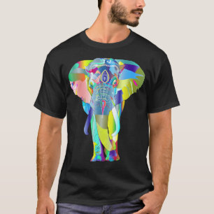 Camiseta Unisex elefante colorido