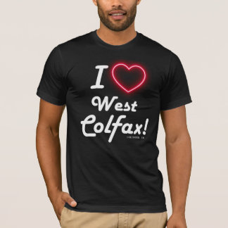 Camiseta Unisex "I Love West Colfax" Black 