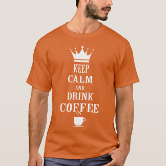 Camiseta Unisex inspirada en Keep Calm Coffee girl