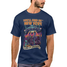 Camiseta Unisex Invasión Alien Nueva York