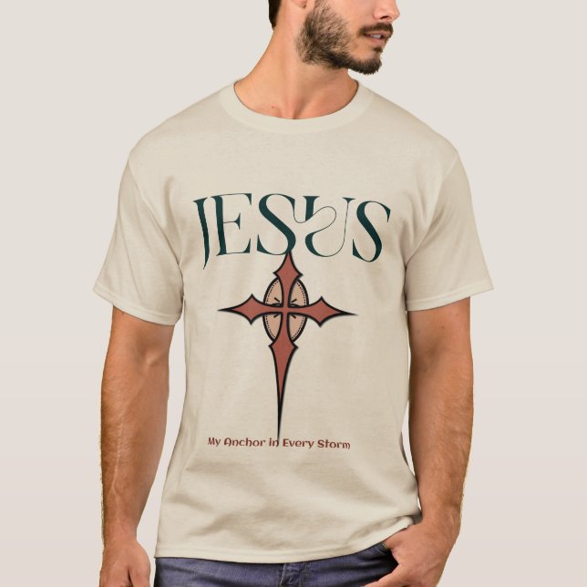 Camiseta Unisex - "Jesús: mi ancla en cada torment (Anverso)