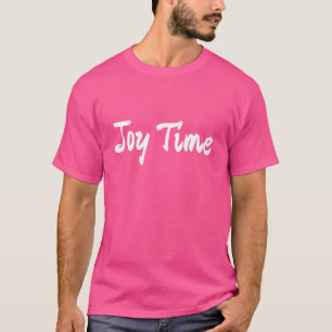 Camiseta Unisex Joy Time™ Rosa Fuerte – Grafismo I