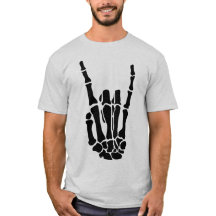 Camiseta Unisex Mano de Esqueleto de Halloween