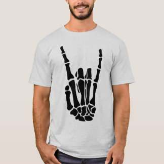 Camiseta Unisex Mano de Esqueleto de Halloween