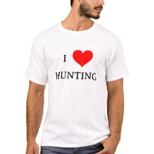 Camiseta Unisex Me Encanta ❤ Cazar