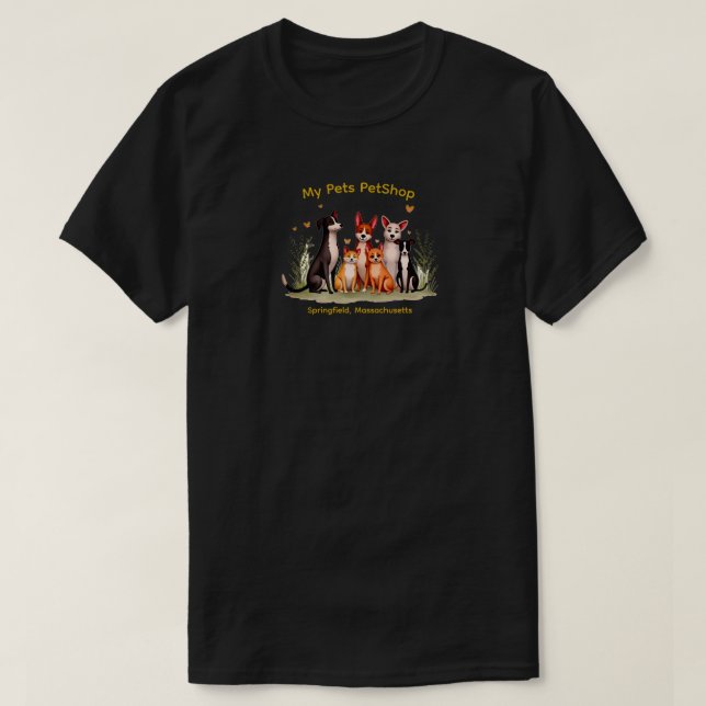 Camiseta Unisex Mis Mascotas (Diseño del anverso)