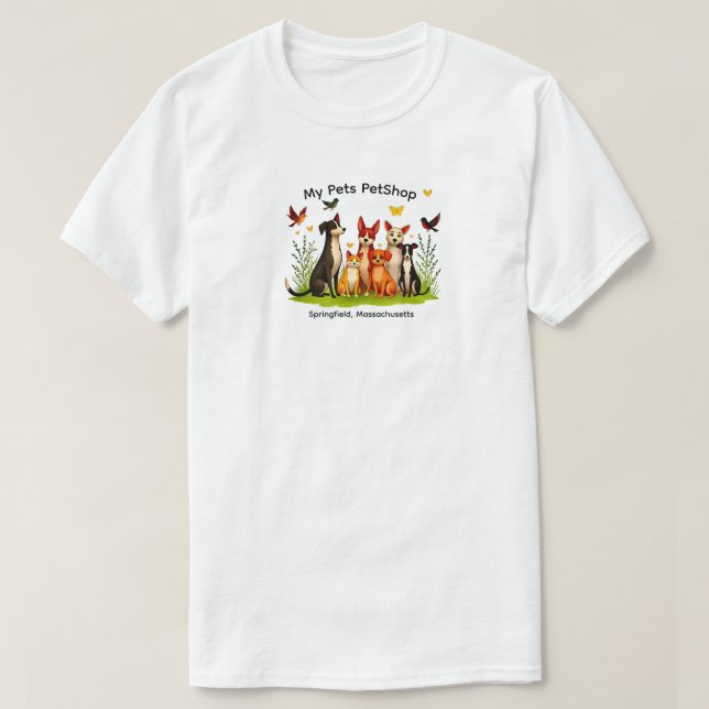 Camiseta Unisex Mis Mascotas (Diseño del anverso)